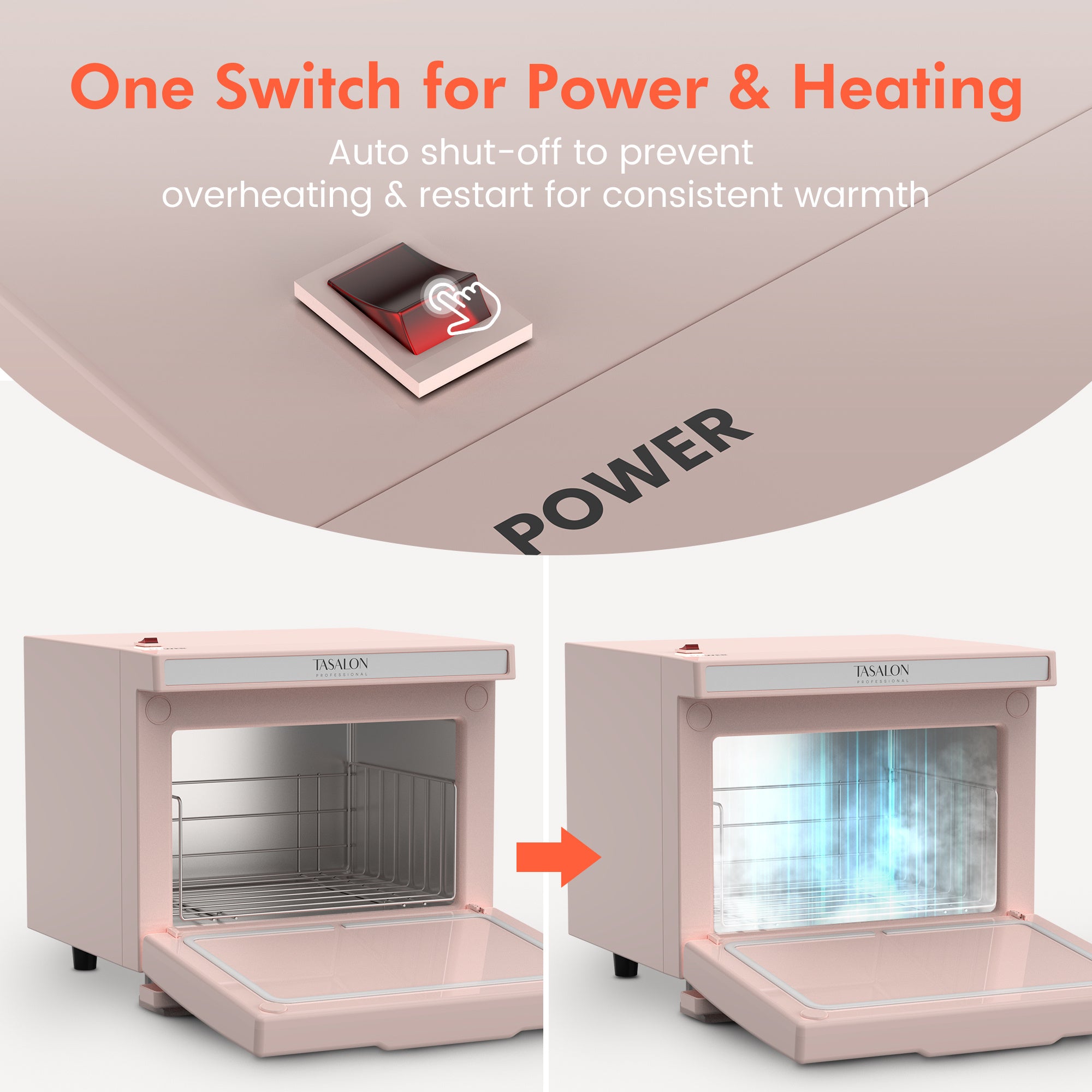 Hot Towel Warmer, 2.11gal Professional Towel Warmer Cabinet, Hot Towel Warmer Use for Spa, Hair Beauty, Salon - Pink