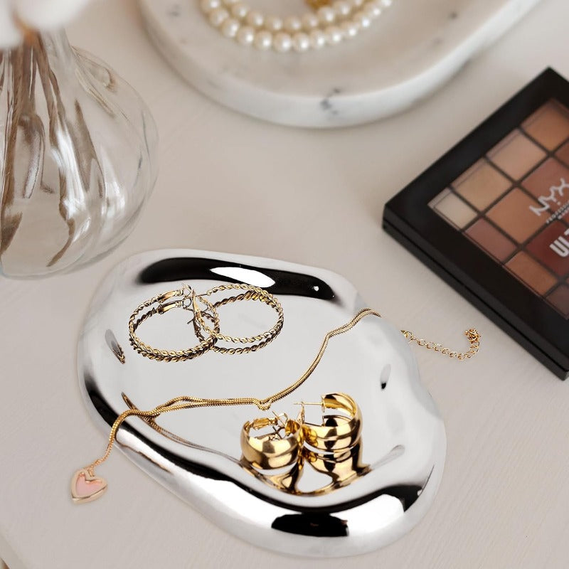 Silver Tray Decorative Vanity Tray