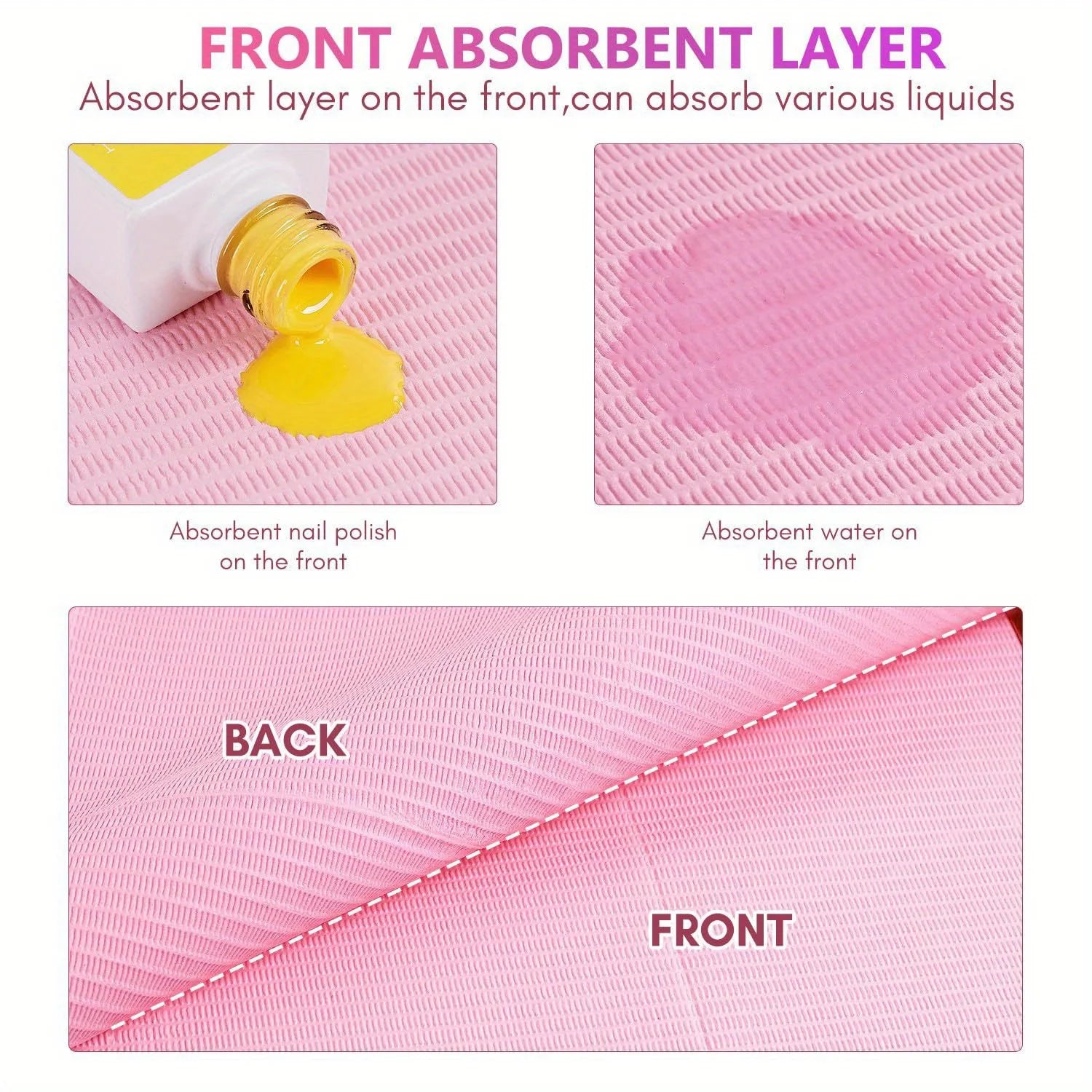 Pink Disposable Bib