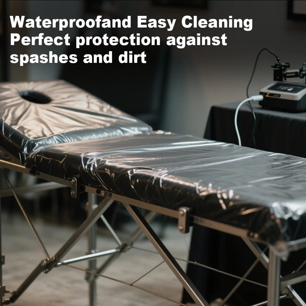 10pcs Black /pink Disposable Chair Covers Plastic Waterproof