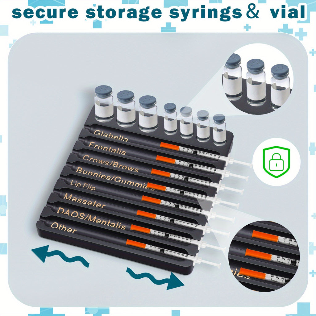 Aesthetic Practitioner Tray with 8 Slots Label