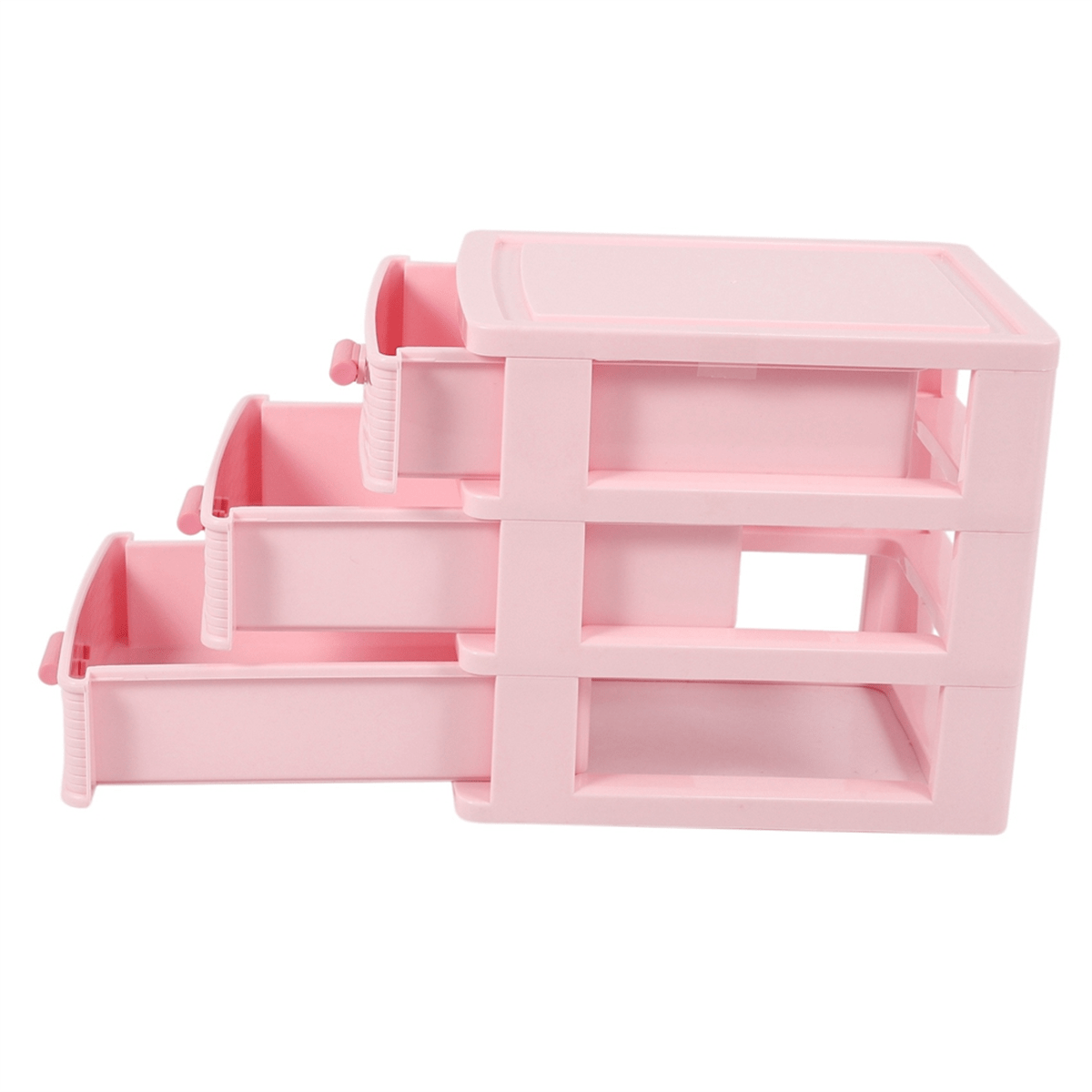 Pink Jewelry Storage Box with 3 Compartments by Solomonibox