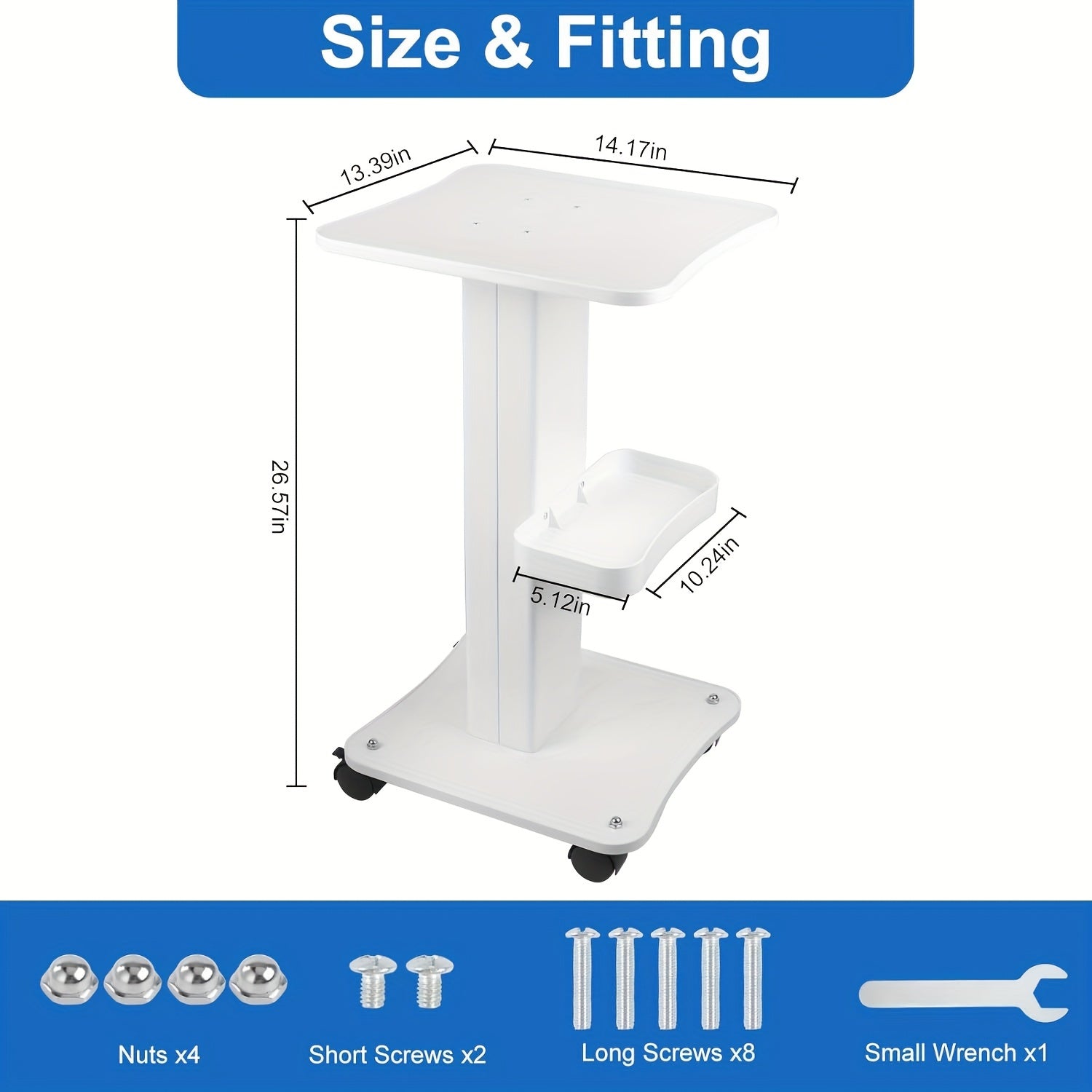 Esthetician Trolley Cart With Wheels