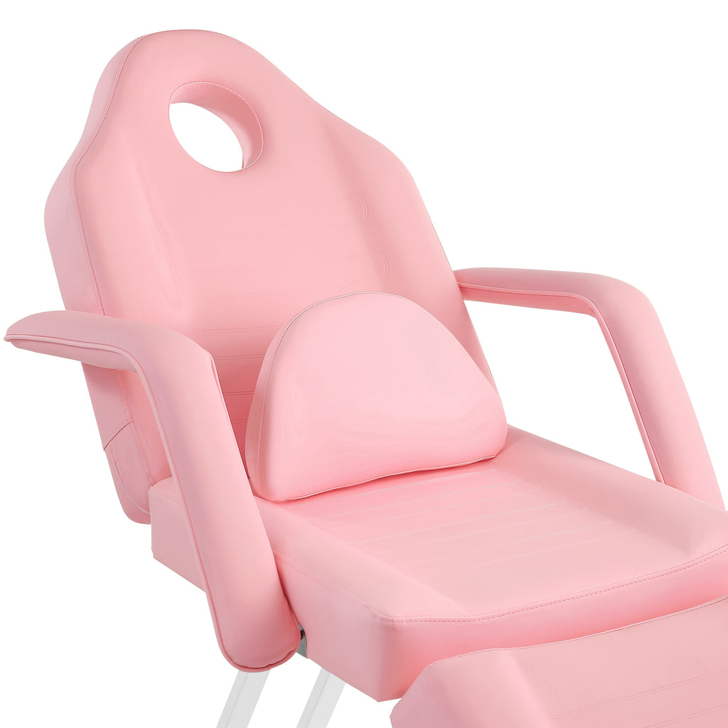 Adjustable Facial Chair for Client Tattoo Chair Multi-Purpose 3-Section Beauty Bed Table with Hydraulic Stool