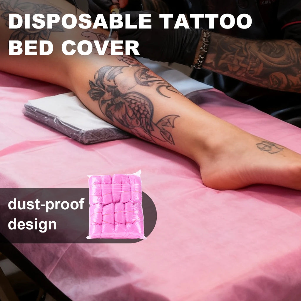 10pcs Black /pink Disposable Chair Covers Plastic Waterproof