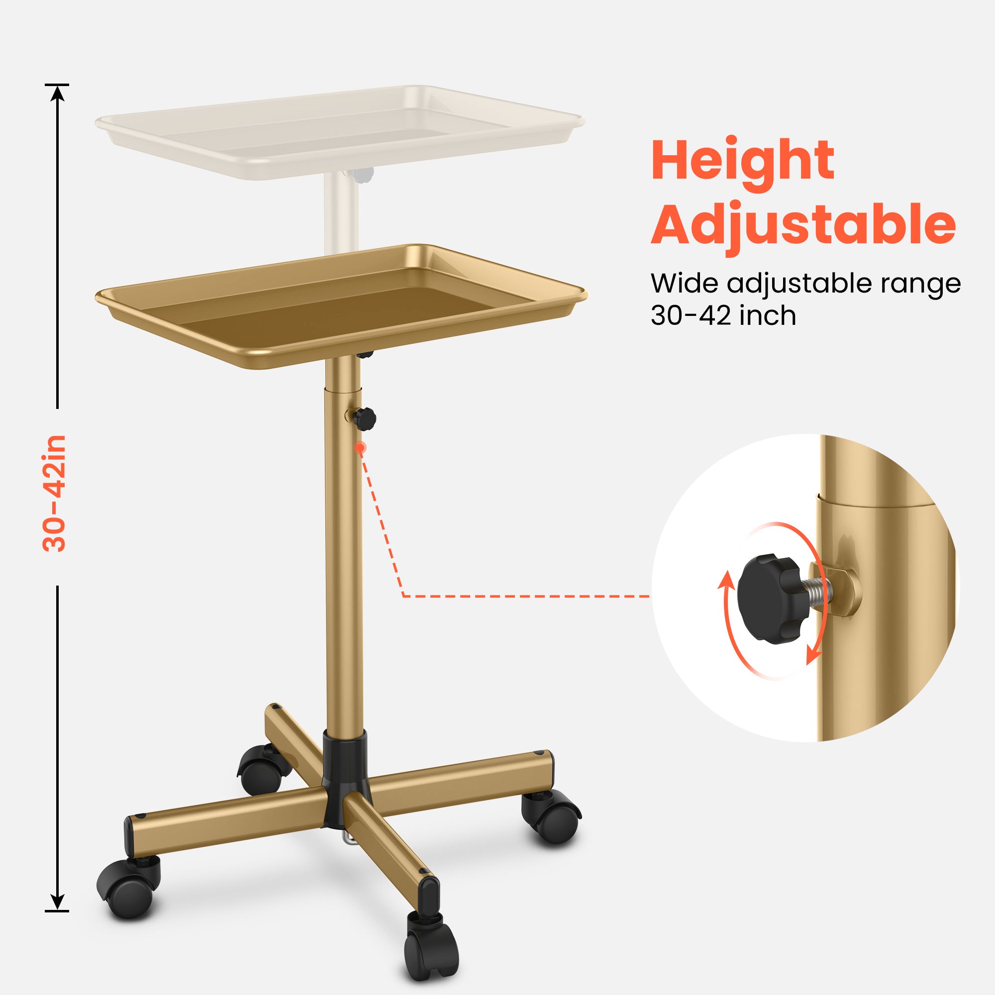 Premium Salon Tray Cart