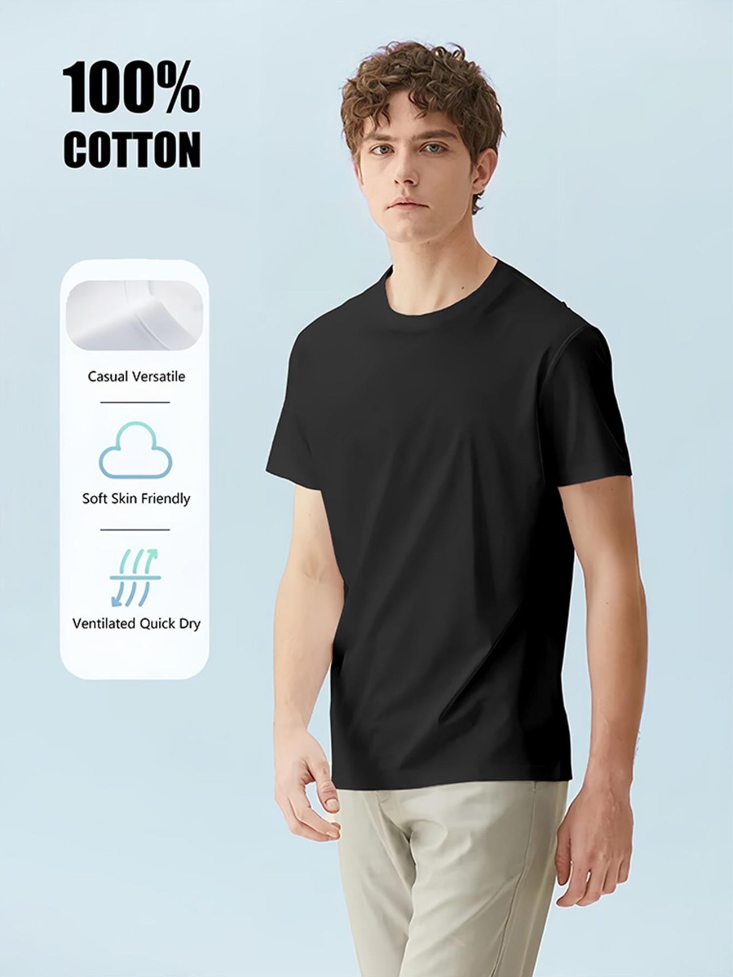 Heavyweight Crewneck Tee for Men & Women - All-Season Casual & Comfortable