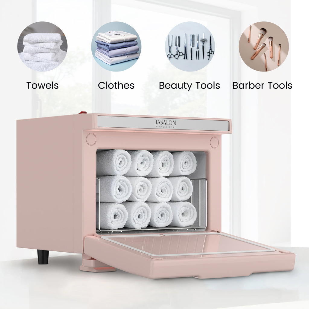 Hot Towel Warmer, 2.11gal Professional Towel Warmer Cabinet, Hot Towel Warmer Use for Spa, Hair Beauty, Salon - Pink