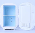 8L Portable Cosmetic Fridge - Mini Beauty Cooler with LED Mirror for Skincare (12V, Pink, Customizable, Bedroom/Office Use)