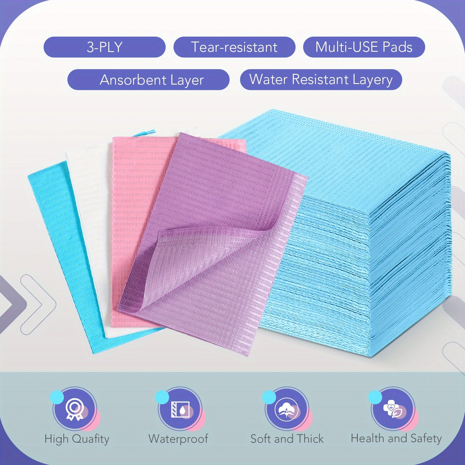 240 Disposable Bibs - 13 X 18 Inch Healthcare Professionals