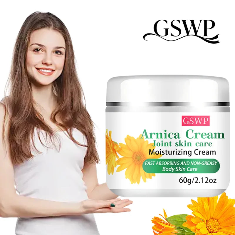Arnica Moisturising Cream, absorbs quickly without stickiness, nourishes skin around joints. 60g/120g