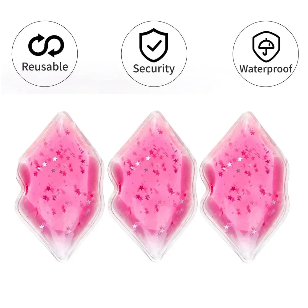 Chill Vibes Lip Gel Ice Packs Cold Flexible Cooling Pad