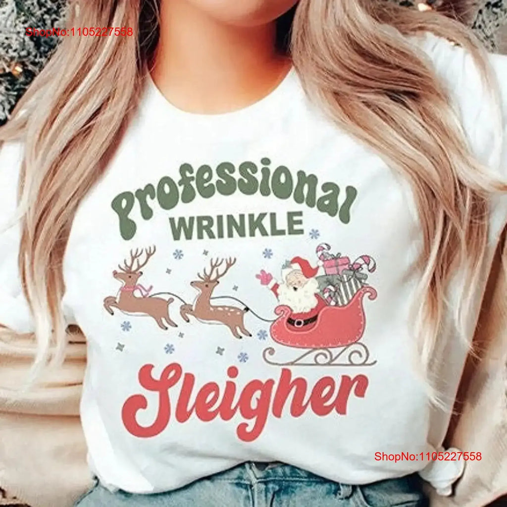 Aesthetic Nurse Christmas T Shirt Wrinkle Sleigher Cosmetic Rn Np Pa practioner Injector filler Med Spa Holiday vintage Washed