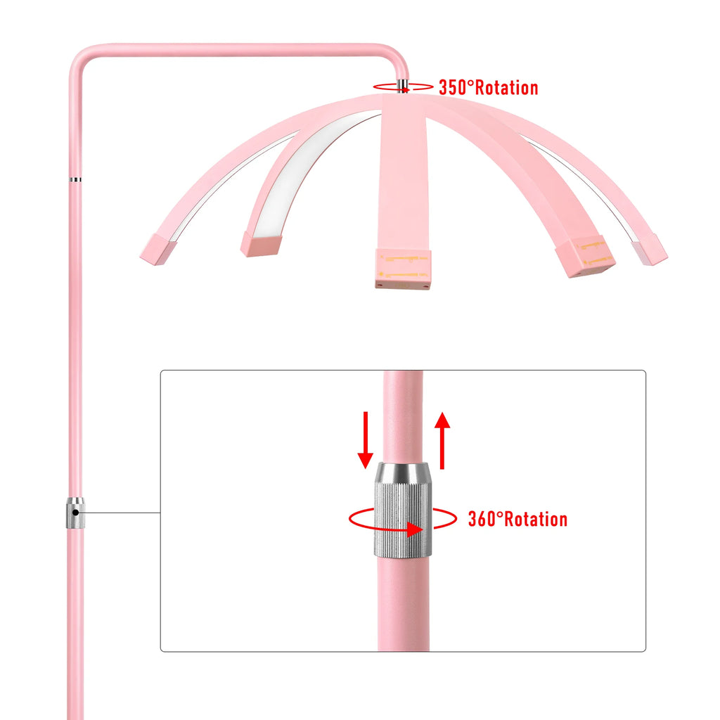 28 Inch Led Light Half-Moon Shaped Lamp