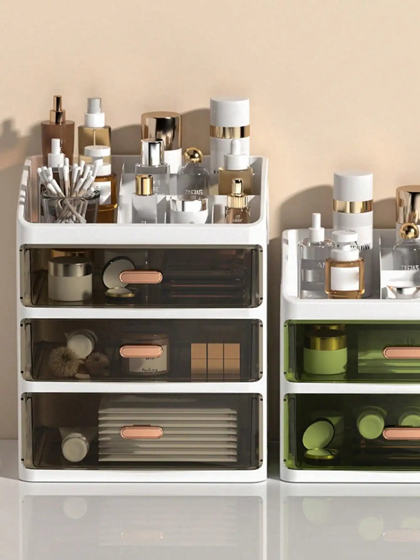 Desktop Dustproof Storage Box for Skincare Brushes Remote Chargers