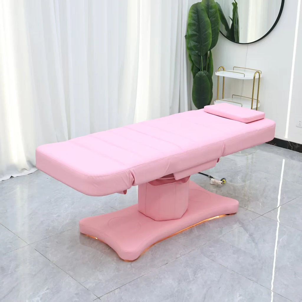 Pink Beauty Care & Facial Care Bed, Physical Examination Diagnosis Beds, Chair, Beauty Salon Furniture, Ship from United States