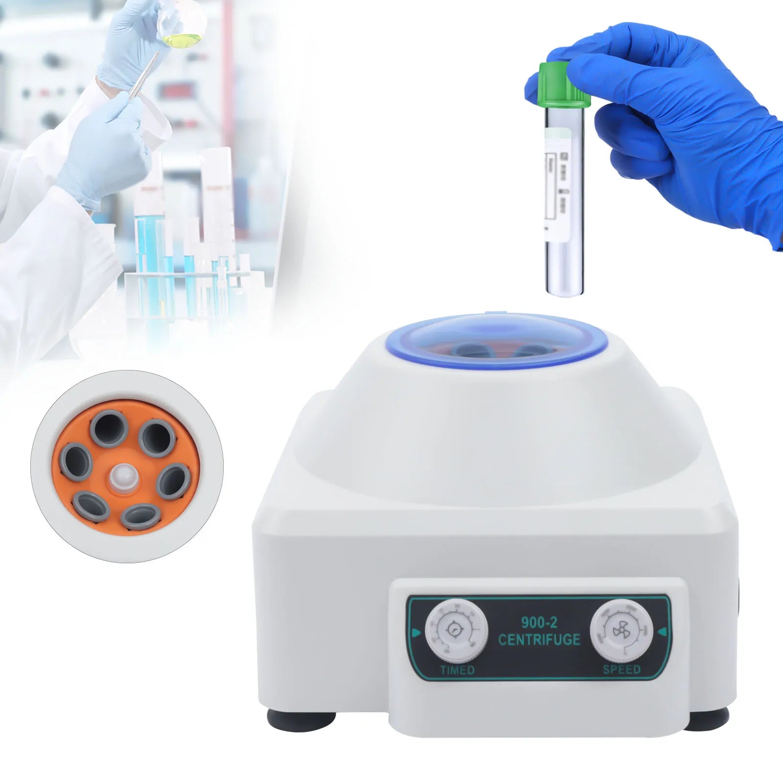 6*20ml 30W 10A Portable Medical Chemistry Lab Centrifuge Electric PRP Centrifuge Machine 4000rpm