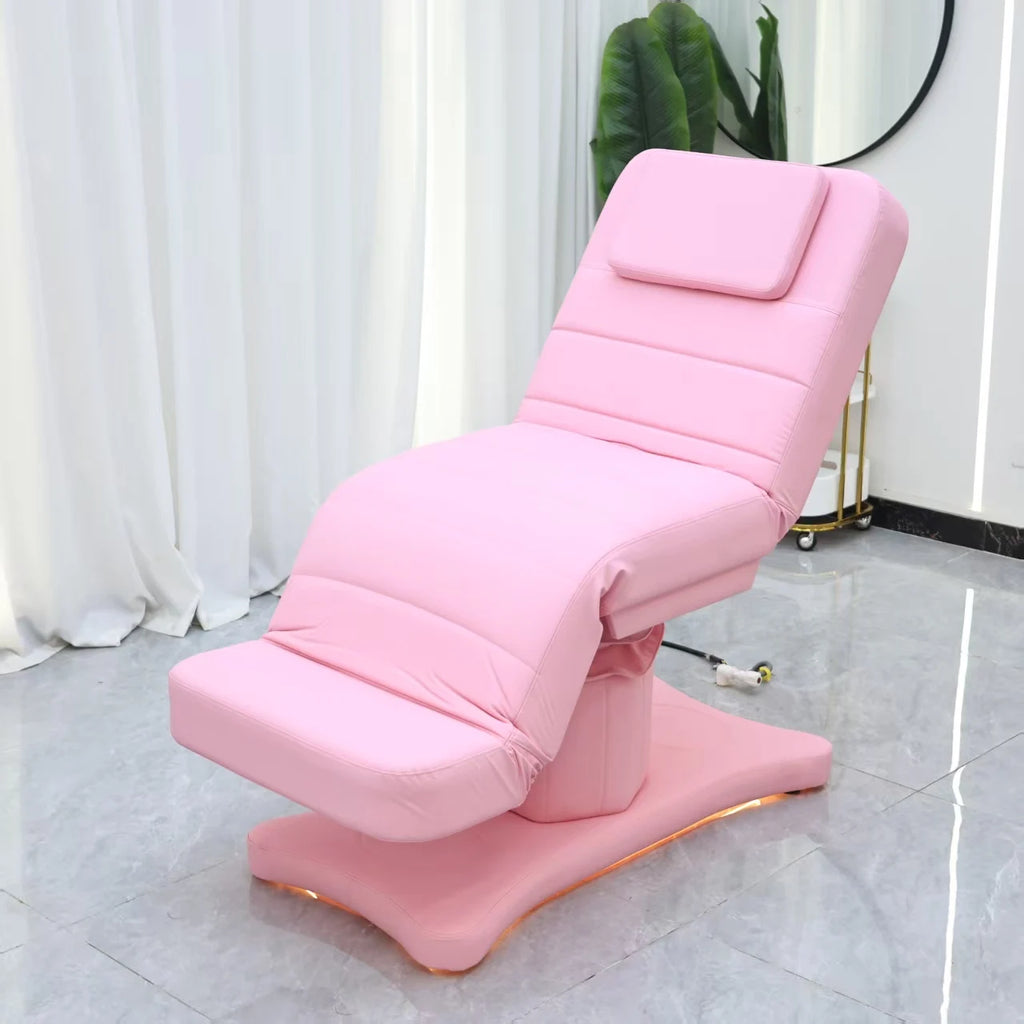 Pink Beauty Care & Facial Care Bed, Physical Examination Diagnosis Beds, Chair, Beauty Salon Furniture, Ship from United States