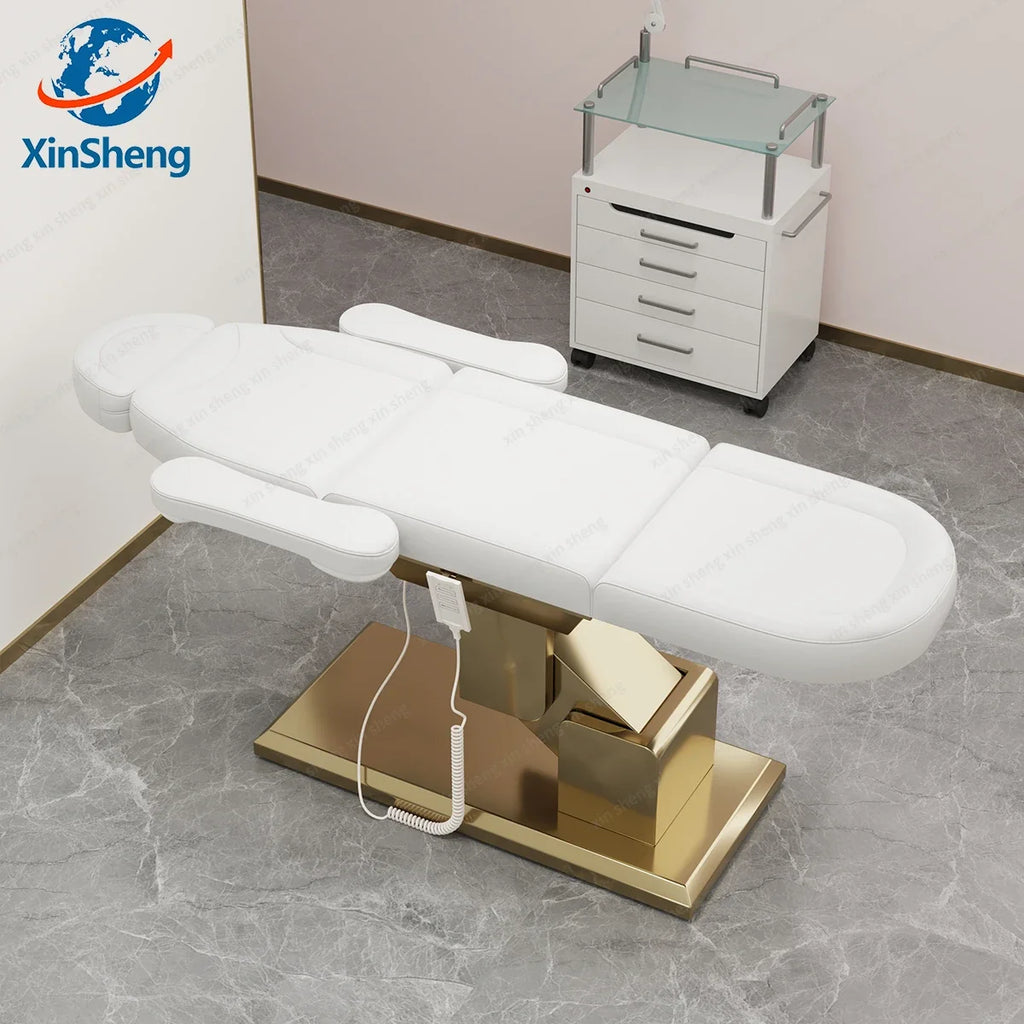 Electric Lift Adjustable Chair, Beauty Salon Beauty Care Bed, Check the Diagnostic Chairs for Hospitals, Ship from United States