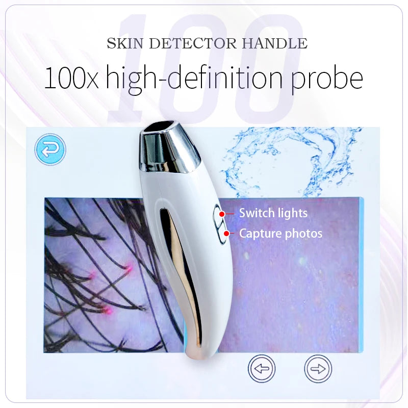 Professional 15 In1 Hydra Oxygen Facial Machine Hydrating Hydro Aqua Facial Skin Care Deep Cleansing Machine With Skin Analysis