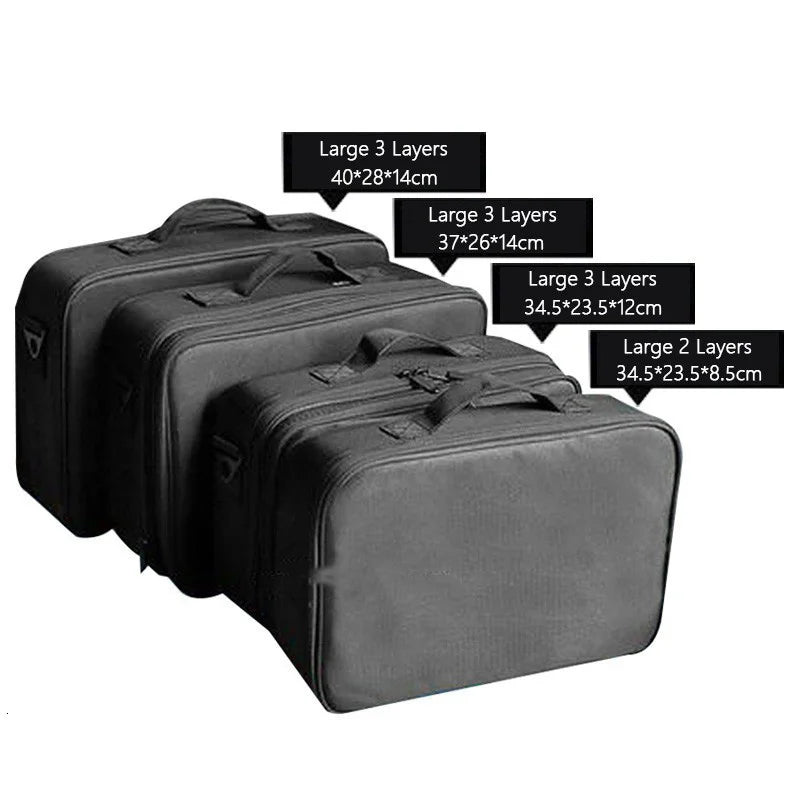 Brand Female High Quality Professional Makeup Organizer Bolso Mujer Cosmetic Bag Large Capacity Storage Case Multilayer Suitcase