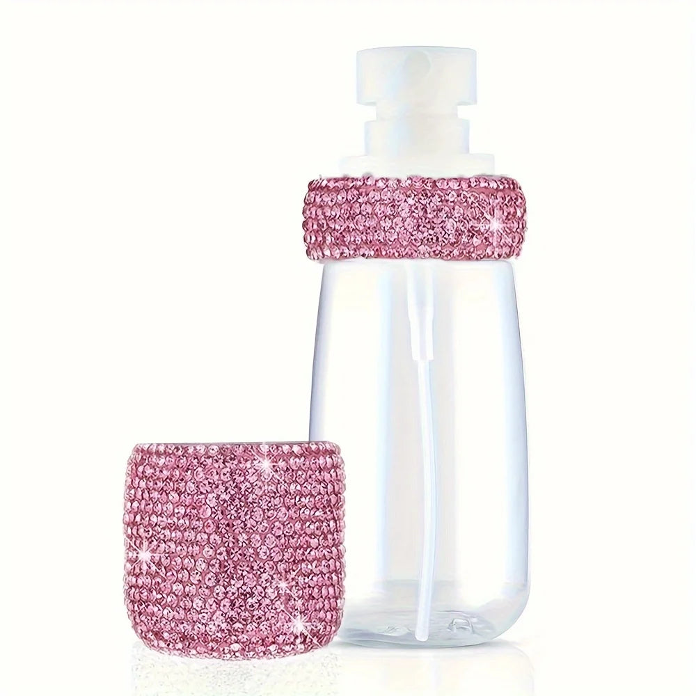Bling Diamond Spray Bottle Travel Mini Spray Bottles Refillable Fine Mist Cosmetic Liquid Container for Perfume Essential Oils
