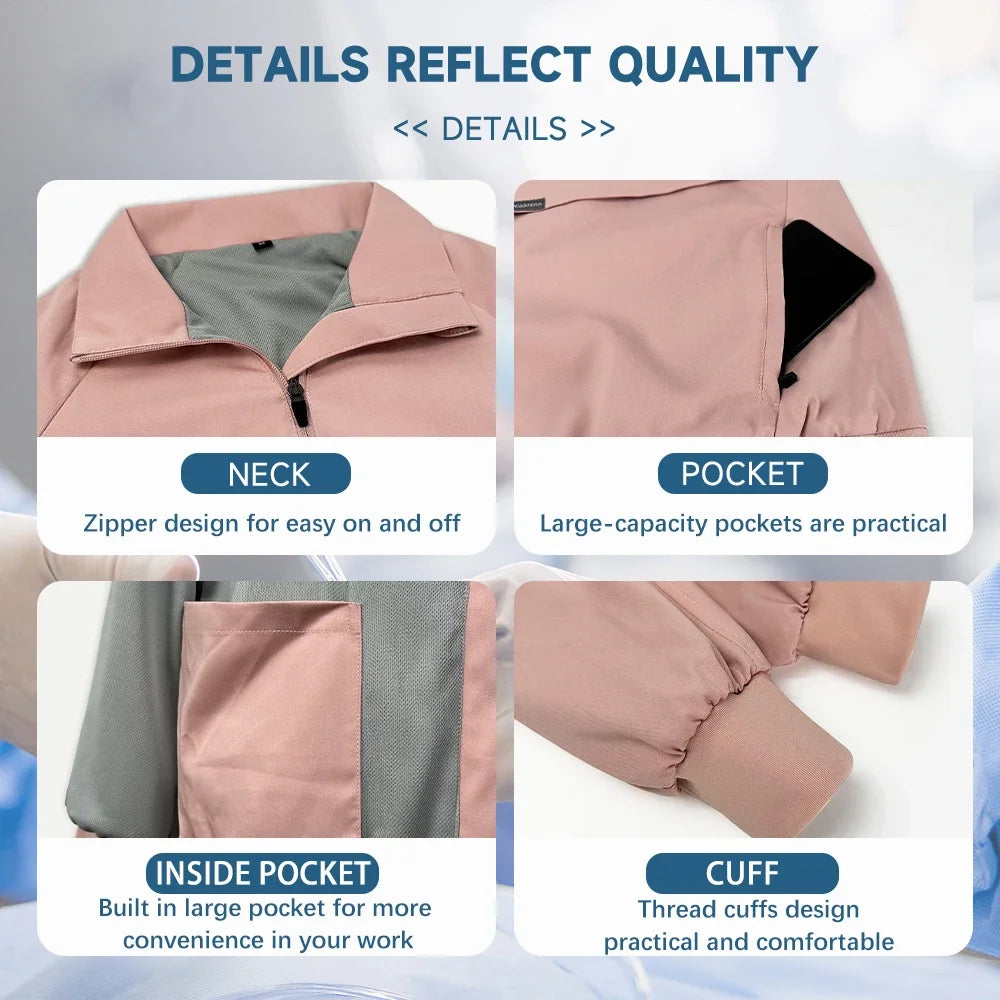 Long Sleeve Clinical Workwear Scrub Jacket
