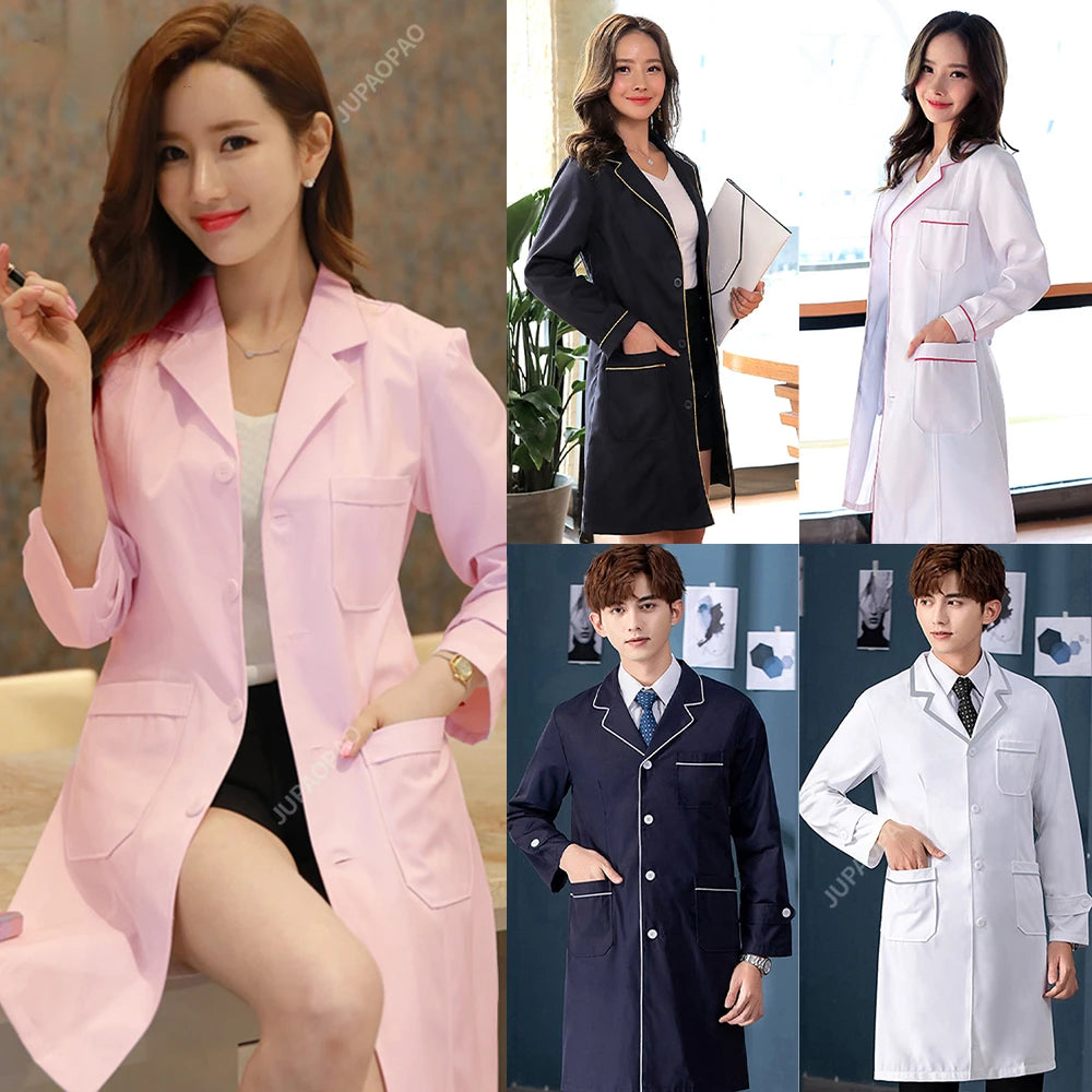 Long Sleeve Medical Uniform Nurse Coat