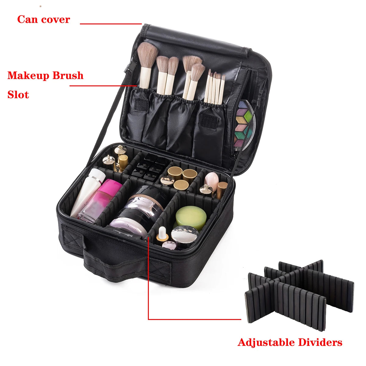 YANZAI 1pcs Makeup Case Professional Beauty Brush Women Cosmetic Suitcase Make Up Organizer Travel Storage Box for Manicure