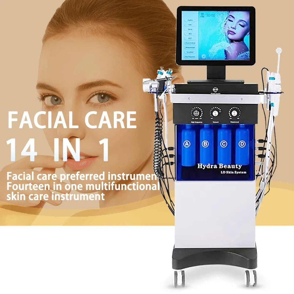 18 In 1 Hydra Oxygen Facial Machine- Deep Skin Cleansing