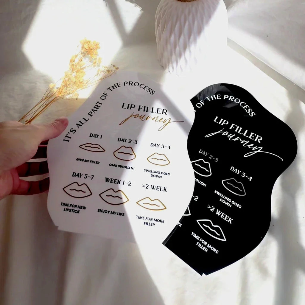 Lip Filler Injections Journey Acrylic Sign, Beauty Sign, Aesthetics Clinic Lips Sign Spa  Salon Decor Aesthetics Clinic Injector