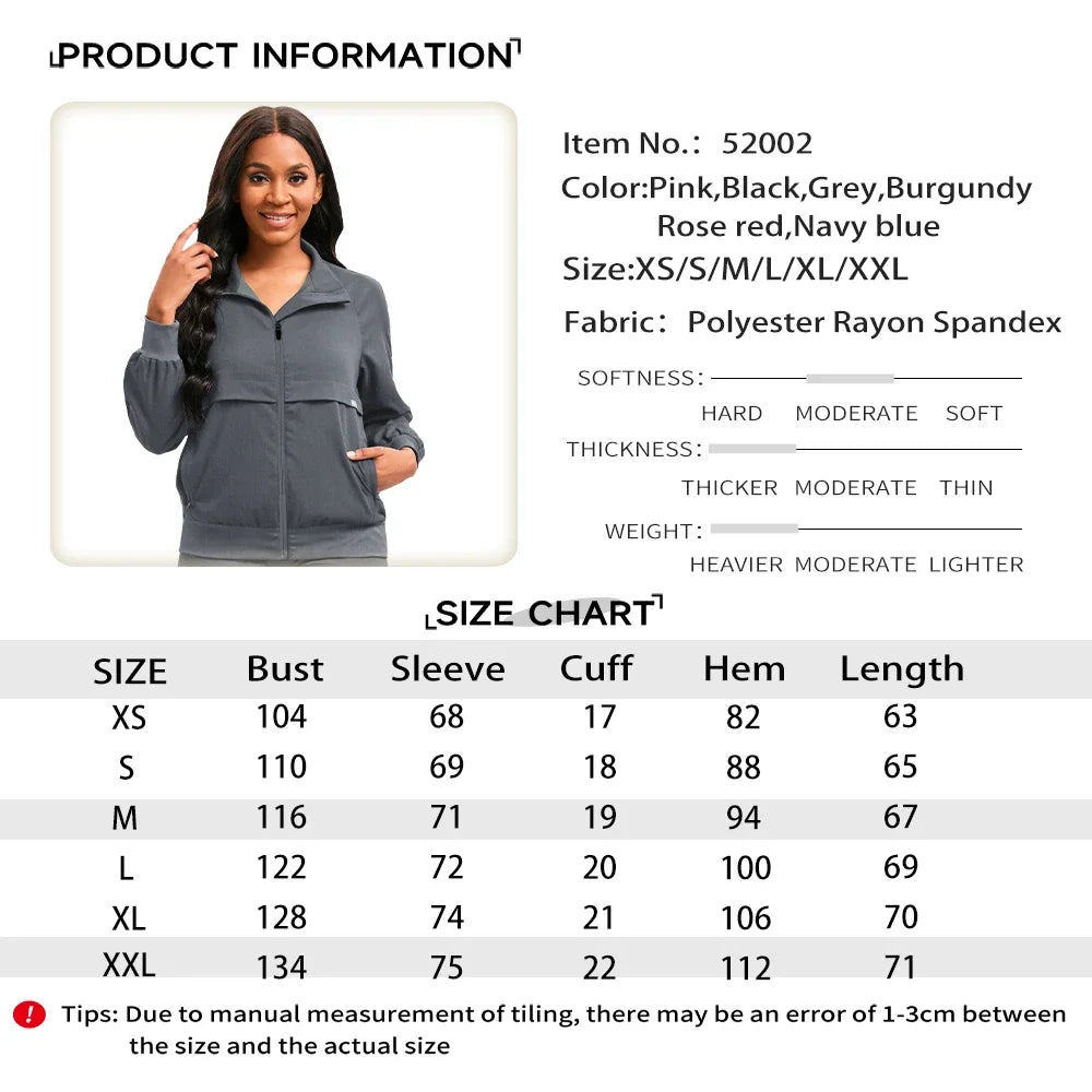 Long Sleeve Clinical Workwear Scrub Jacket