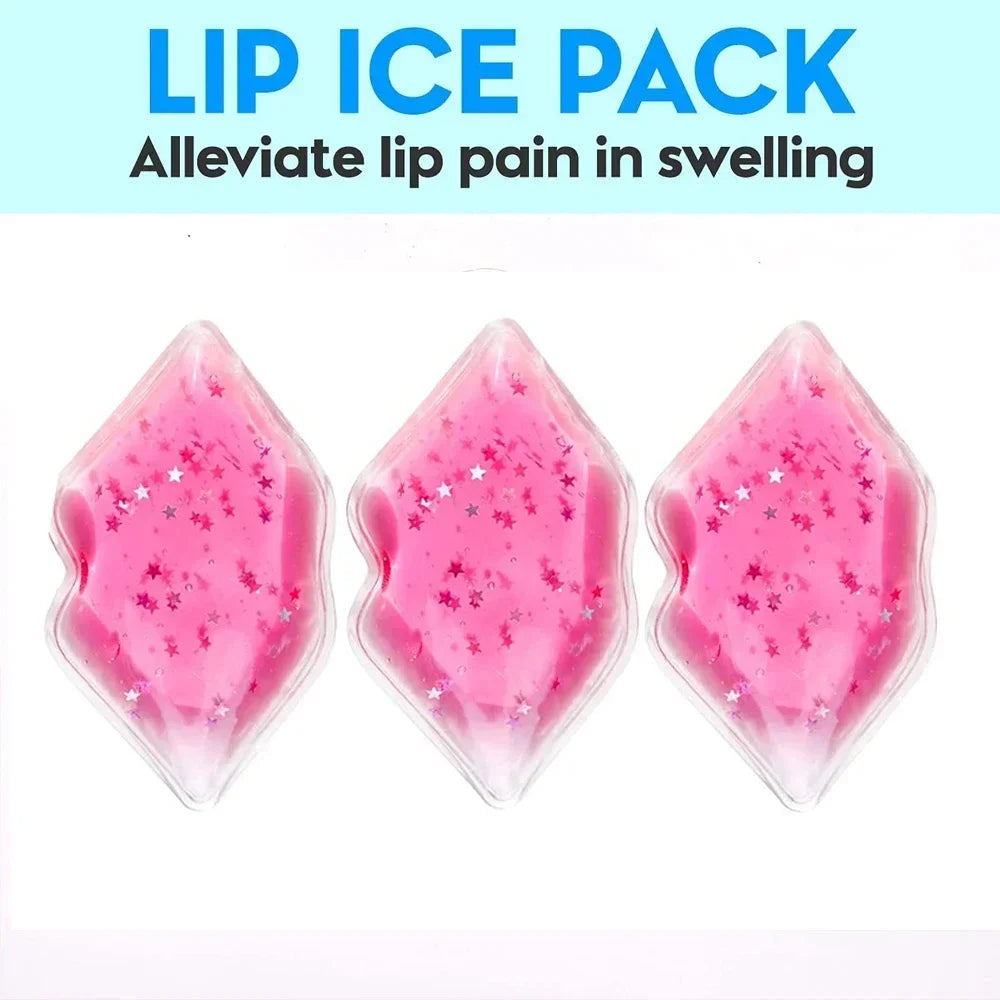 Chill Vibes Lip Gel Ice Packs Cold Flexible Cooling Pad