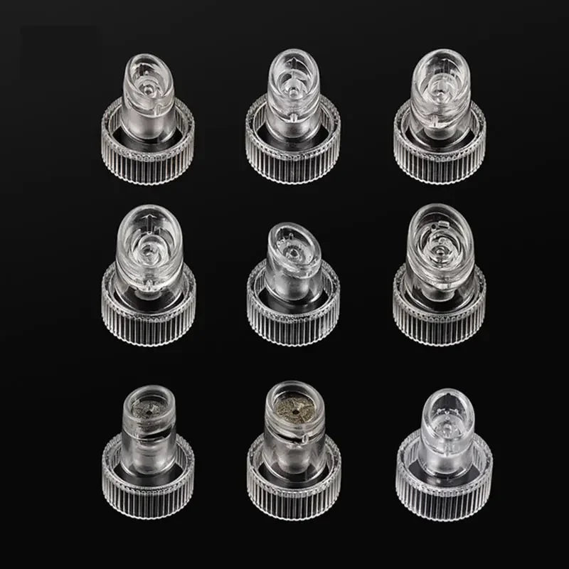 9pcs Head Replacement Hydro Dermabrasion Plastic Tips For H2O2 Water Oxygen Jet Peel Hydrafacial Microdermabrasion Accessories