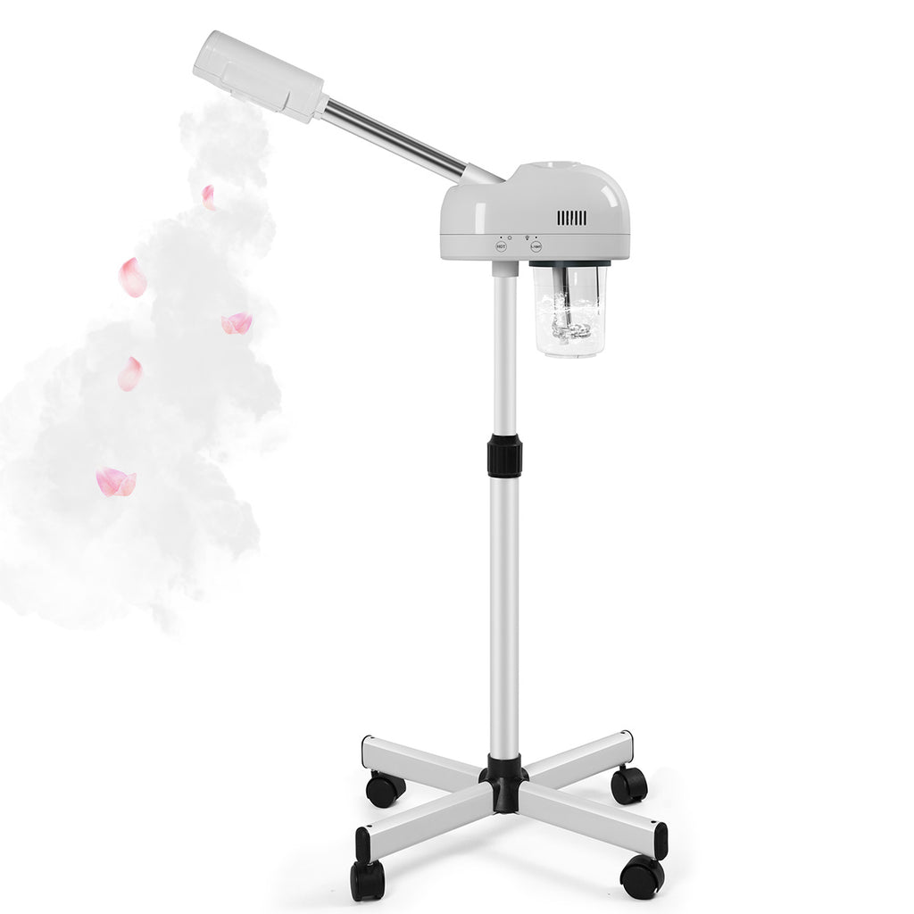 Professional Ozone Facial Steamer with Wheels | Adjustable Height 30.9"-41.5" Mobile System for Home, Spa, Beauty Clinic – Quiet Operation & Large Mist Output