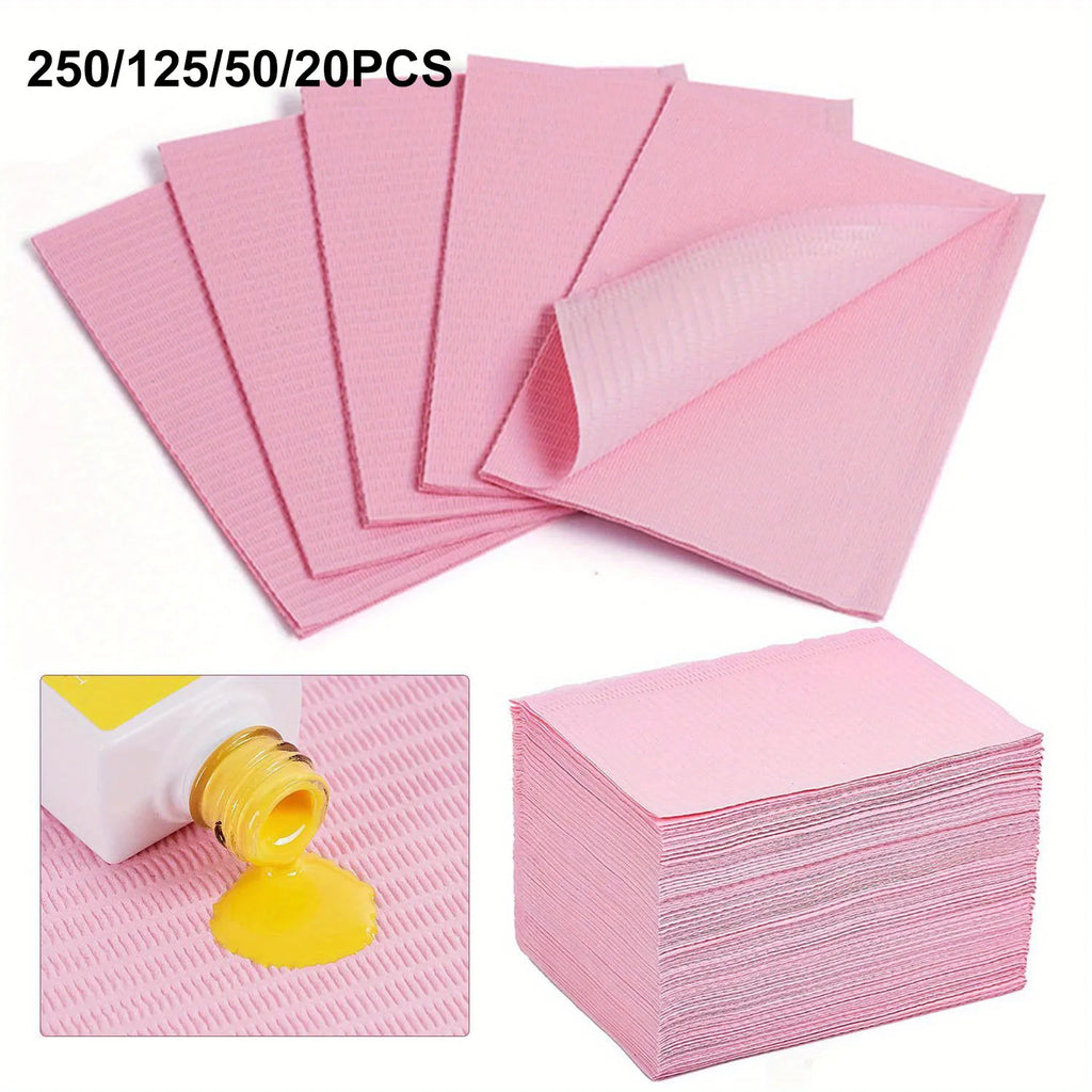 Pink Disposable Bib