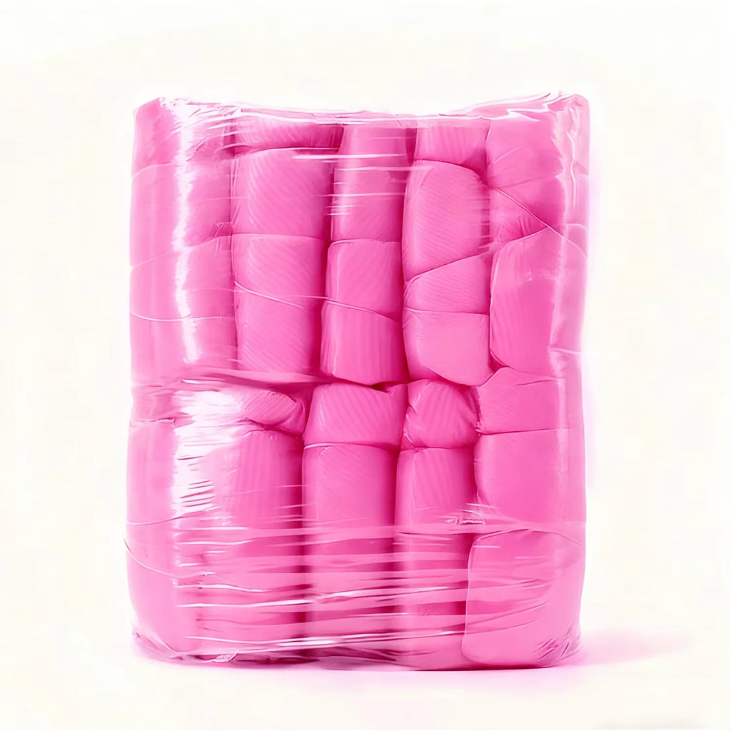 10pcs Black /pink Disposable Chair Covers Plastic Waterproof